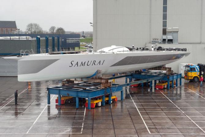 Super Yacht Samurai taking shape 